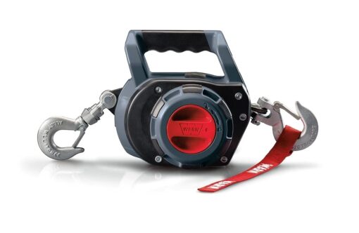 WARN 101570 Handheld Portable Drill Winch with 40 Foot Steel Wire Rope: 750 lb Pulling Capacity , Gray - Image 2