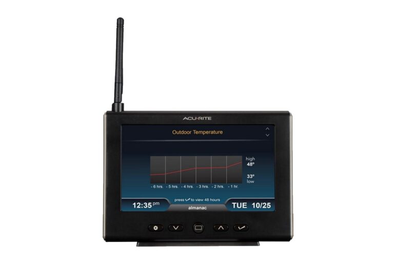 AcuRite Iris Weather Station with Rain Gauge and Wind Speed/Direction, Indoor Outdoor Thermometer Wireless Outdoor Sensor for Temperature and Humidity, and HD Display with Built-In Barometer (01535M) - Image 5