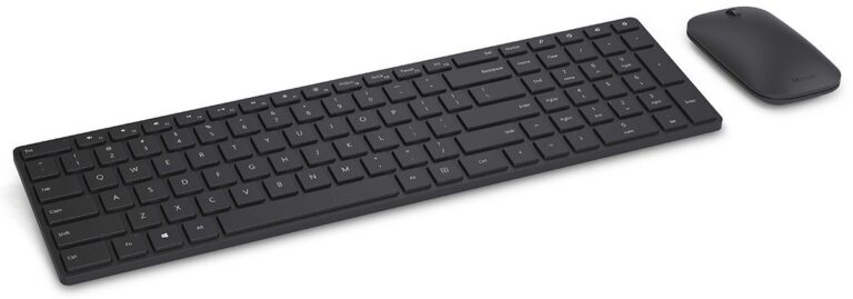 Microsoft Designer Bluetooth Desktop Keyboard and Mouse - Black. Utra-Thin, Wireless, Bluetooth Keyboard and Mouse Combo. Works with Bluetooth Enabled PCs/Mac - Image 9