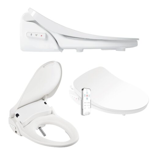Bio Bidet SLIM3E 000 Slim Three Smart, Elongated Bidet Toilet Seat, White - Image 3