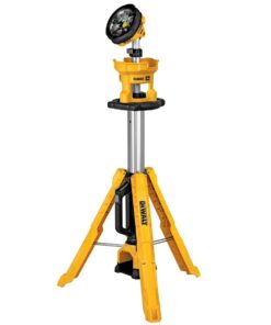 DEWALT 20V MAX LED Work Light, 3000 Lumens of Brightness with 3 Modes, Tripod Base, Bare Tool Only (DCL079B)