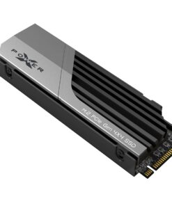 Silicon Power 2TB XS70 Nvme PCIe Gen4 M.2 2280 SSD R/W Up to 7,300/6,800 MB/s, DRAM Cache, with Built-in PS5 Heatsink, Compatible with PlayStation 5 (SP02KGBP44XS7005)