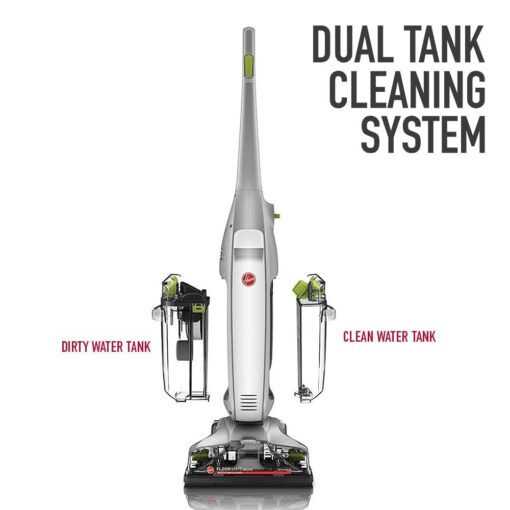 Hoover FloorMate Deluxe Hard Floor Cleaner Machine, Lightweight Cleaning Machine, Floor Scrubber with Spin Scrub Brushes, Wash and Dry Mode, Ideal for Hardwood, Vinyl, Tile, Laminate and More - Image 4