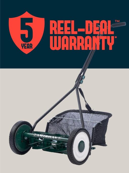 American Lawn Mower Company 1725-16GC 16-inch 7-Blade Reel Mower with Grass Catcher, Specialty Grass Mower, Green - Image 11