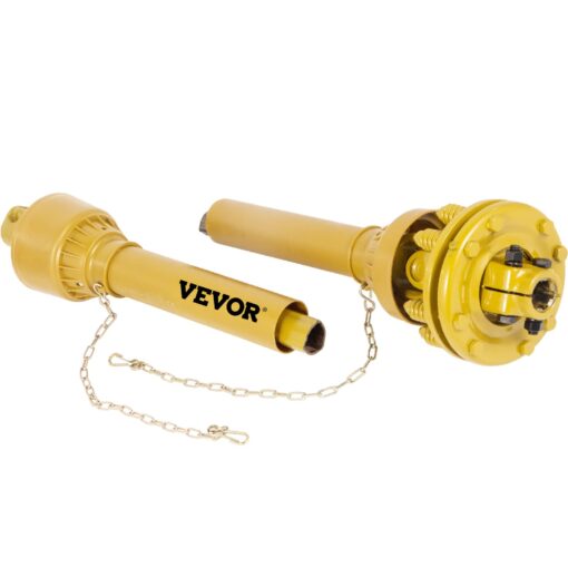 VEVOR PTO Shaft, 1-3/8" PTO Drive Shaft, 6 Spline Both Ends PTO Driveline Shaft, Series 4 Tractor PTO Shaft, 31.5"-41" Brush Hog PTO Shaft, Yellow PTO Shaft w/Slip Clutch for Bush Hog/Finish Mower - Image 2