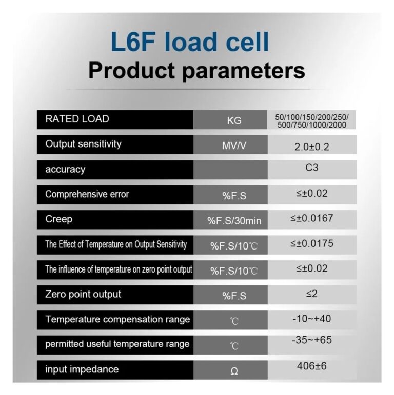 FEGIANCHE L6F Weighing Sensor Electronic Scale Packaging Scale Ingredient Scale Load Cell 100KG 200KG 500KG 1000KG 2000KG(2000KG) - Image 3