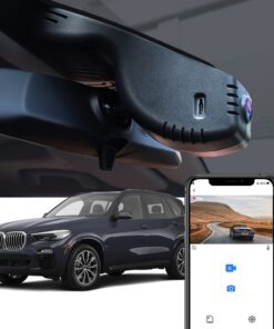 Fitcamx 4K Dash Cam Suitable for BMW X5 2023 2022 2021 2020 2019 G05 Xdrive50i 40i M50i Sdrive40i (Model A), Integrated OEM Style, UHD 2160P Video WiFi, G-Sensor, Loop Recording, Plug&Play, 64GB Card