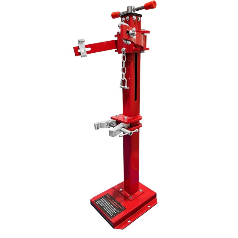 HTTMT- Red Heavy Duty Hydraulic Vehicle Auto Spring Compressor Hand Operate Spring Coil Compressor Jack Compression Strut Rising Handle (Maximum Height 16.92" (430 mm) [P/N: ET-CAR-FIX003B-Red] - Image 7