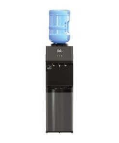 Brio Limited Edition Top Loading Water Cooler Dispenser - Black Stainless Steel - Hot & Cold Water, Child Safety Lock, Holds 3 or 5 Gallon Bottles - UL/Energy Star Approved