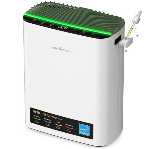 Jafända HEPA Air Purifier for Bedroom, Allergen Air Cleaners for Home Large Room up to 1226ft², Mold Air Purifiers for Home, True HEPA Air Filter Removes 99.97% Pet Dander/Hair, Pollen Dust Smoke&VOCs - Image 2