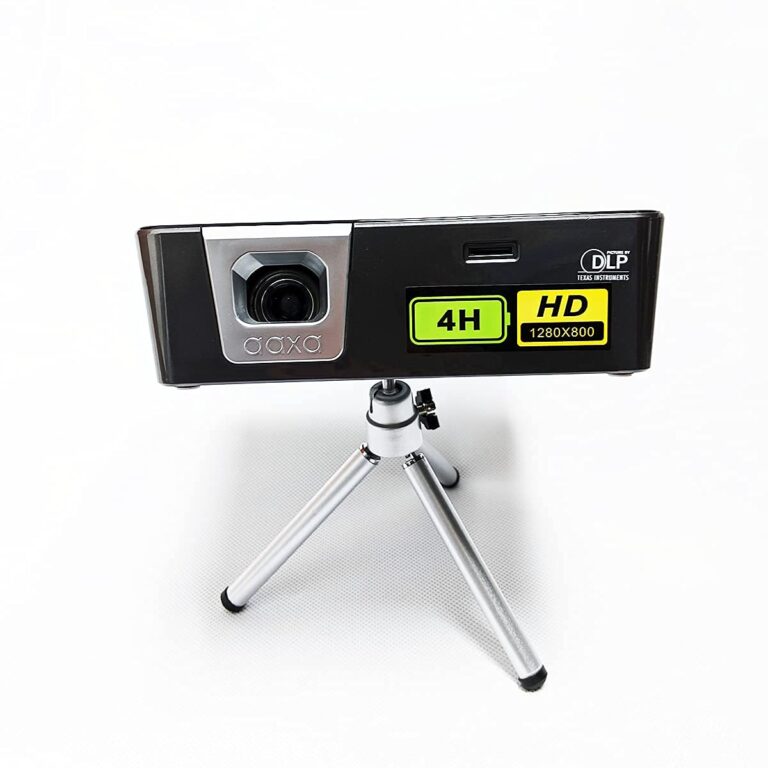 [4 Hour Battery] Worlds Brightest Battery Pico Projector, AAXA P6X 1000 Lumen, USBC Video WiFi/BT Wireless Mirroring Portable Mini Compact DLP 1080p Support 30000 Hours LED HDMI/USBC/USB/microSD - Image 2