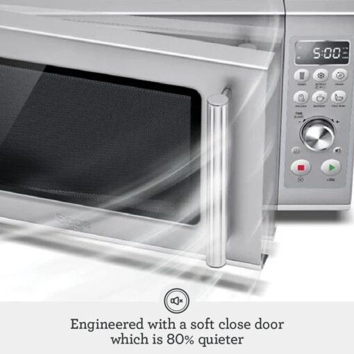 Breville BMO650SIL1BUC1 Compact Wave Soft Close Countertop Microwave Oven, Silver - Image 5