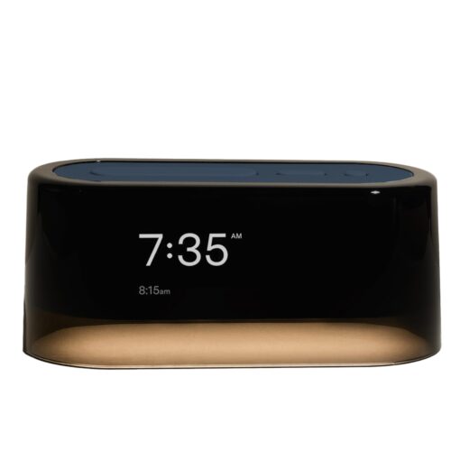 Loftie Smart Alarm Clocks for Bedrooms - Sound Machine Smart Alarm Clock w/Light, Bluetooth Speaker, White Noise, Nature Sound, Nightlight, Blackout Mode Alarm Clock, Smart Clock (Denim)