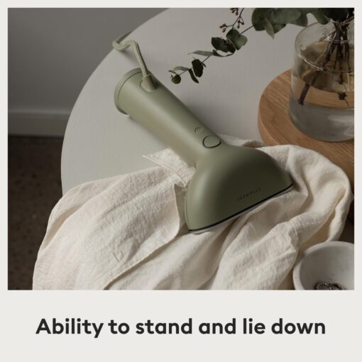 Steamery Handheld Clothes Steamer Cirrus 3, 1200W, US Plug, Heated Ironing Plate, Fast Heat Up, Garment Wrinkle Remover, Green - Image 5