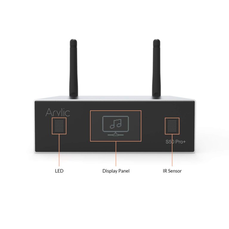 Arylic Up2stream S50 Pro+, Receiver Audio WiFi e Bluetooth,Preamplifier aptX HD con ESS Sabre Dac AKM ADC Multiroom/multizone, Ricevitore Stereo Wireless con AirPlay, Spotify, Internet Radio - Image 6