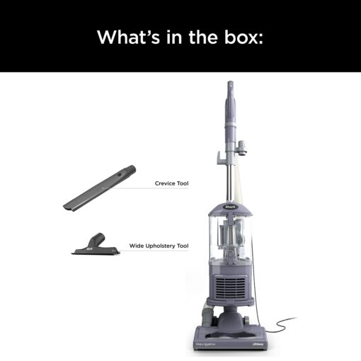 Shark NV352 Navigator Lift Away Upright Vacuum, Hepa Filter, Anti-Allergen Technology, Swivel Steering, Ideal for Carpet, Stairs, & Bare Floors, with Wide Upholstery & Crevice Tools, Lavender - Image 2
