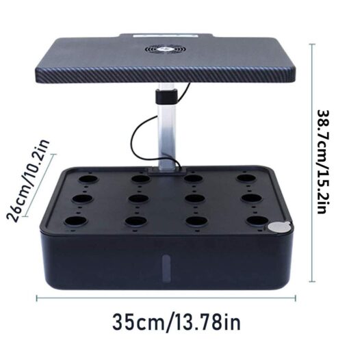 ROCILB 12 Pots Hydroponics Growing System, Indoor Herb Garden Starter Kit, Soilless Cultivation Plant Germination Kits, Grow Light for Home Gardening Vegetables - Image 3