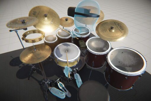 Aerodrums Portable Electronic Drum Set - Air Drum Sticks & Pedals - Practice Drum Accessory more Quiet than Pads - Full Midi Electric Drum Kit that fits a Small Tabletop or Bag - Drummer Gift - Image 3