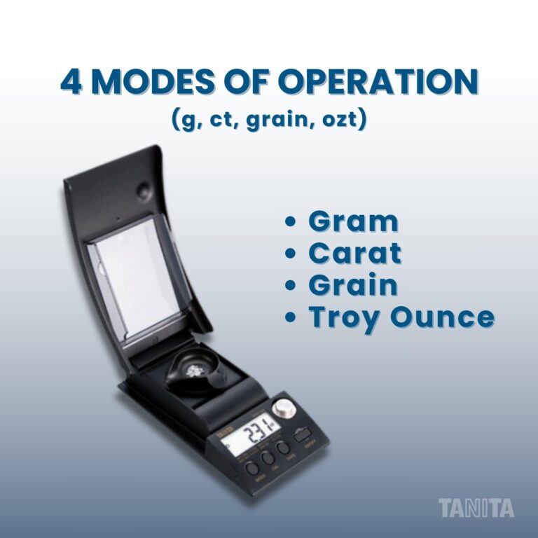 Tanita 1230 Professional Mini Diamond Scale - Japan Technology - Portable Carat Scale for Precise Gem Weighing - Energy Saving and Auto Power Off - Easy to Read 5 Digit LCD Display - Image 5