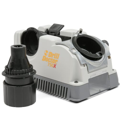 Drill Doctor DD750X Electric Drill Bit Sharpener, 3/32-3/4" High-Speed, Portable - Steel, Masonry, Carbide, Cobalt, Tin-Coated Bits, Adjustable Angles - Image 2