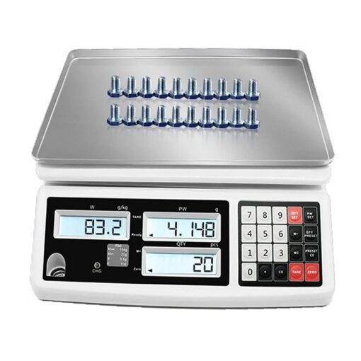 JAJKAFCL 30kg/1g Digital Precision Accurate Electronic Scale Laboratory LCD Display Balance Weighting and Counting Scale Scientific/Industrial/Gold Scales Balance(5kg/0.1g)