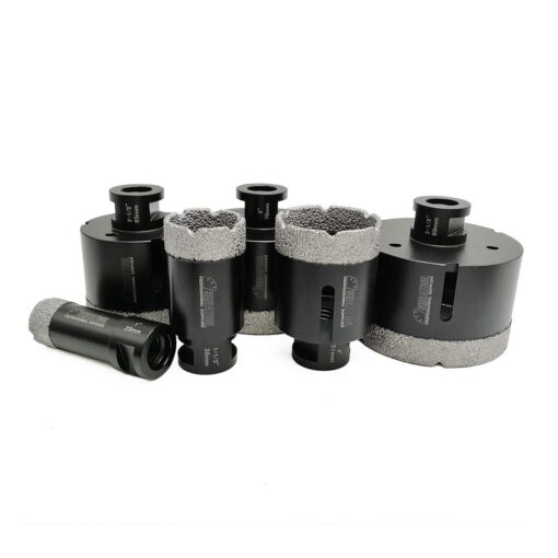 SHDIATOOL 6PCS Diamond Core Drill Bits Set for Porcelain Tile Granite Marble Stone Brick Vacuum Brazed Hole Saws 25 38 51 65 76 89mm