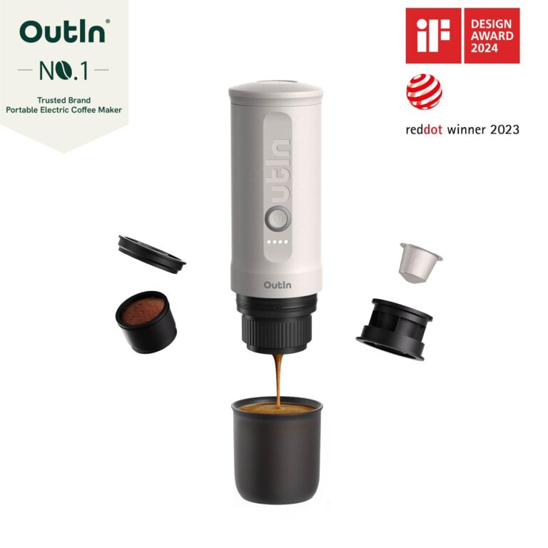 OutIn Nano Portable Electric Espresso Machine, Travel Coffee Maker for Camping, Car Coffee Maker Self-Heating with USB-C, With Ground Coffee & NS Capsule for RV, Hiking, Office - Image 6