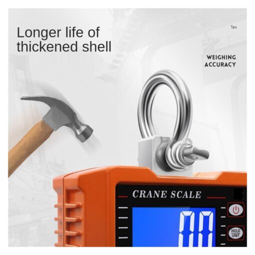 Digital Crane Scale, Crane Scale, 500kg/1000kg 1000 Lbs/2000 lbs Crane Scale Electronic Industrial Scale Digital Crane Hook Farm Fishing Outdoor Construction Scale - Image 3