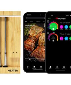 MEATER Pro Duo: WiFi Smart Meat Thermometer | 1000°F High Heat Resistance | Long Range | Dual Probes | Six Sensors | BBQ, Oven, Grill, Smoker, Air Fryer, Deep Fryer | iOS & Android App