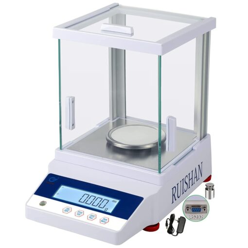 RUISHAN 300g x 1mg Lab Analytical Balance Scale | 0.001g High Accuracy Electronic Scientific Scale Jewelry Gold Scale .001 Digital Gram Weighs Scale Centigram Scale, Calibrated Scale, Chemistry Scale