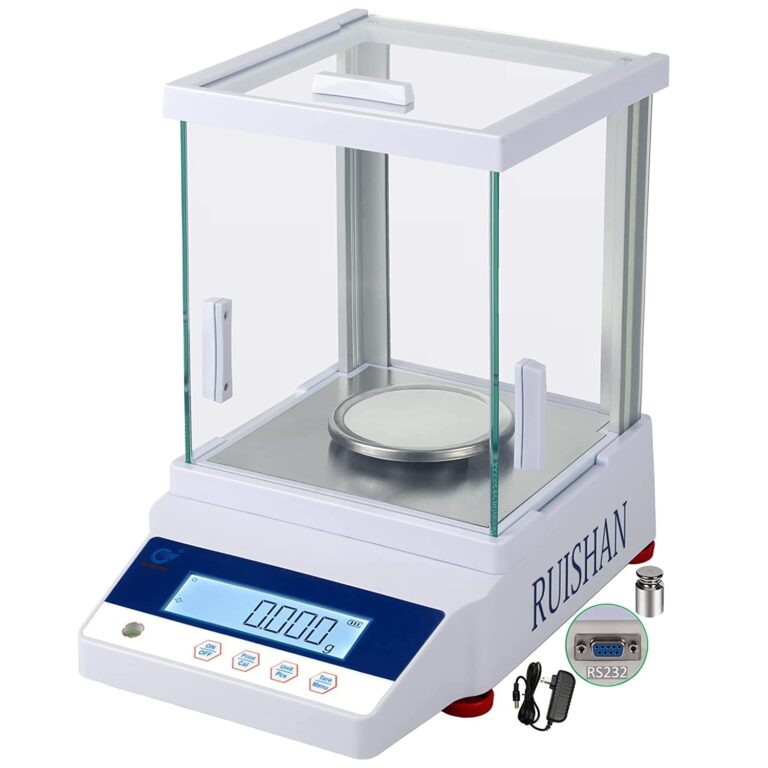 RUISHAN 300g x 1mg Lab Analytical Balance Scale | 0.001g High Accuracy Electronic Scientific Scale Jewelry Gold Scale .001 Digital Gram Weighs Scale Centigram Scale, Calibrated Scale, Chemistry Scale
