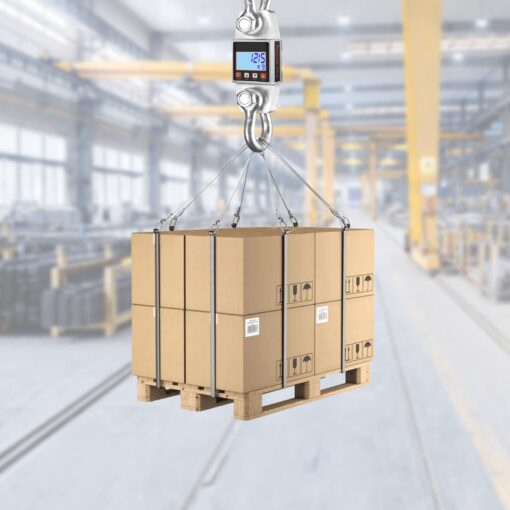 Hyindoor Digital Hanging Scale 3000kg/6000lb Industrial Heavy Duty Smart High Accuracy Electronic Crane Scale - Image 3