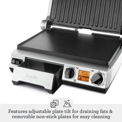 Breville BGR820XL Smart Grill, Brushed Stainless Steel - Image 3