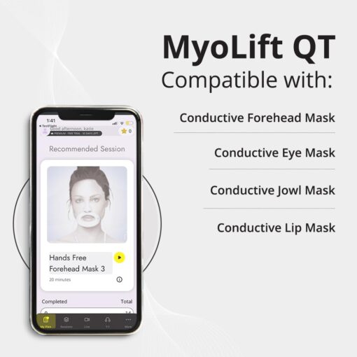 7E Wellness MyoLift QT Microcurrent Facial Device with Smart Current Technology and Smartphone App - Portable Skin Care Tools, Instant Face Lift, Anti Aging, Skin Tightening - Up to 400 Microamps - Image 5
