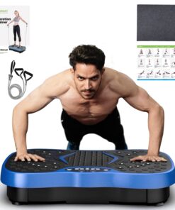 JUFIT Fitness Vibration Plate Exercise Equipment Whole Body Shape Exercise Machine Vibration Platform Fit Massage Workout Trainer,Max User Weight 330lbs