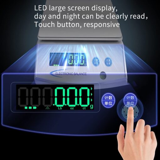 JAJKAFCL Lab Analytical Balance 500 X 0.001g High Precision Electronic Scale LCD Display Scientific Scale with Calibration, PCS, Unit Convert for Kitchen and Jewelry Balance(500g/0.001g) - Image 5