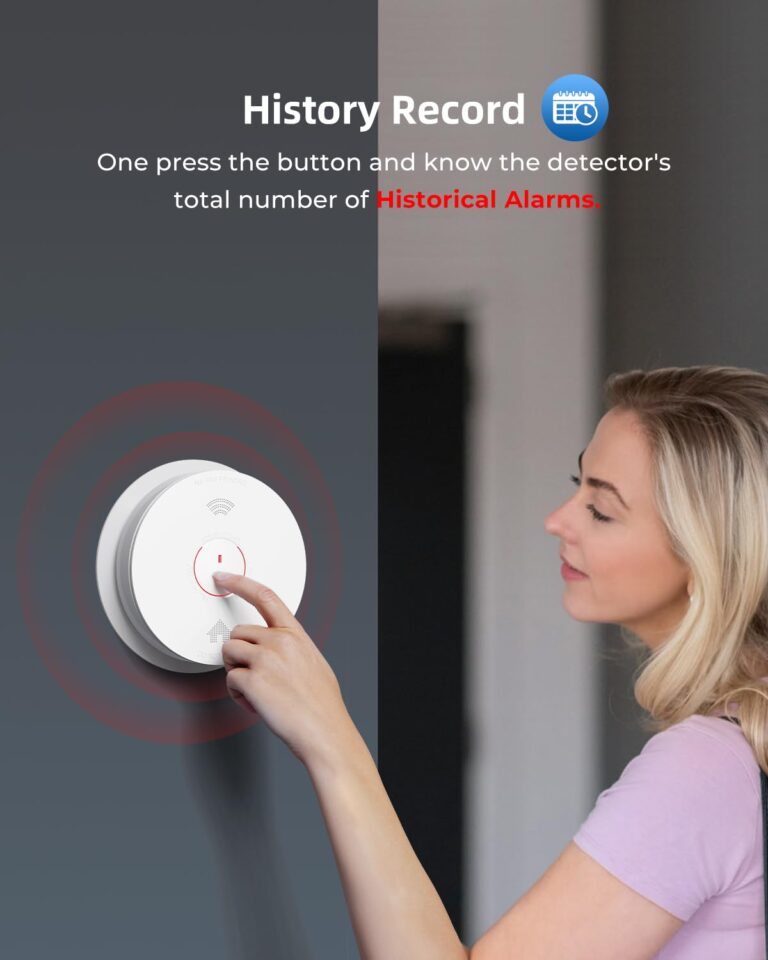 SITERWELL Smoke Detector, Smoke and Carbon Monoxide Detector with Voice Speaker, LED Light and Auto-Check, Smoke Alarm and Carbon Monoxide Detector Conforms to UL 217 & UL 2034 Standards, 4 Pack - Image 3