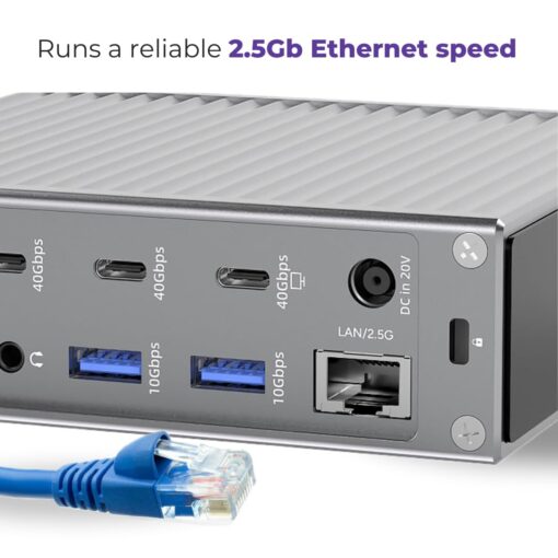 Thunderbolt 4 Dock - Dual Monitor 21 Ports USB C Docking Station with 1 HDMI+PD 20W+9 USB C/A +Ethernet+Audio- 40Gbps, 150W Charging, 8K/4K Displays - for MacBook/Dell/HP/Lenovo ThinkPad/Surface - Image 2