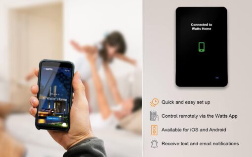 SunTouch SunStat ConnectPlus Touchscreen Programmable Smart Voice-Activated Wi-Fi Thermostat for Electric Floor Heating Systems, 4.3" Screen, Floor and Air Sensing Control, Remote Access - Image 6