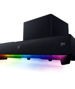 Razer Leviathan V2: Multi-Driver PC Gaming Soundbar with Subwoofer - THX Spatial Audio - Compact Design - Chroma RGB - Bluetooth 5.2 - for Desktop/Laptop, Smartphones, Tablets & Nintendo Switch