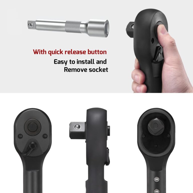 ARUCMIN 3/4-Inch Drive Click Torque Wrench, Dual-Scale Adjustable Torque Wrench Set with a Hex Key 100-600ft.lb / 135-815Nm - Image 8
