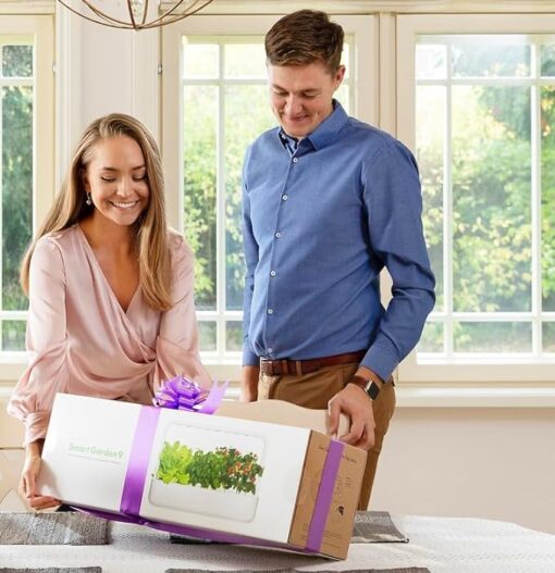 Click & Grow Indoor Herb Garden Kit with Grow Light | Easier Than Hydroponics Growing System | Smart Garden for Home Kitchen Windowsill | Vegetable & Herb Garden Starter Kit with 9 Plant pods, White - Image 7