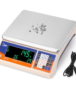 Bonvoisin Industrial Counting Weight Scale kg/g Electronic Digital Inventory Counting Scale for Small Parts Coins Piece with Data Cable(30kg, 0.1g)