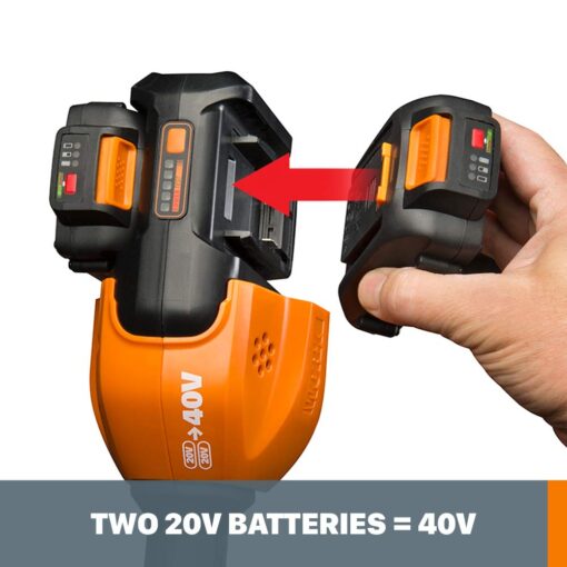 Worx String Trimmer Cordless, Edger 40V Power Share Weed Trimmer 13" (2 Batteries & Charger Included) WG184 - Image 7