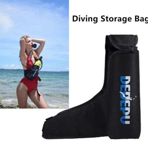 DEDEPU 1L Oxygen Tank,Scuba Diving Tank Set, Scuba Diving Tank Mini Diving Cylinder with Snorkel Mask Simple Breathing Diving Equipment Emergency Spare and Snorkeling Equipment Set for Diver (Green) - Image 5