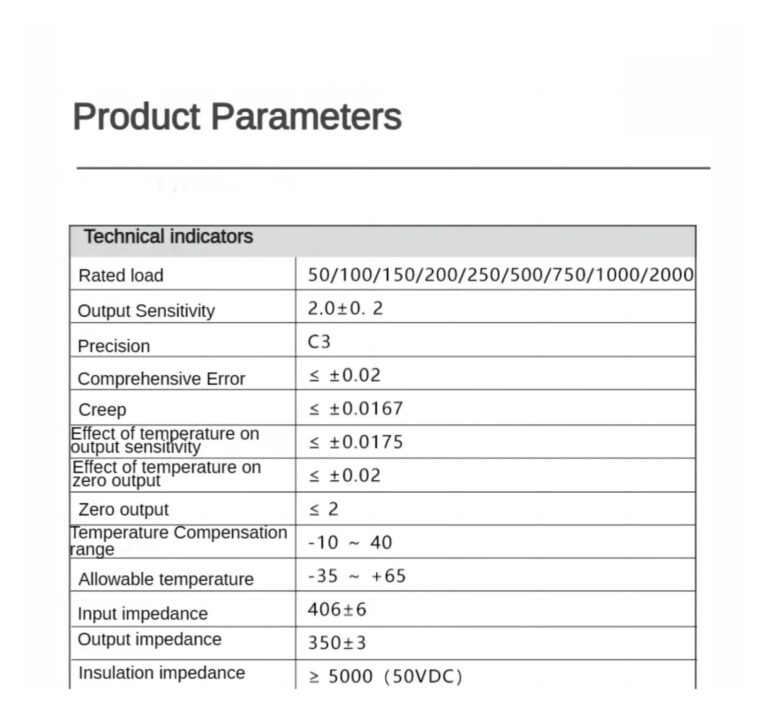 FEGIANCHE Weighing Sensor L6F 50KG-2T Range Load Cell for Electronic Scale(1000KG) - Image 3