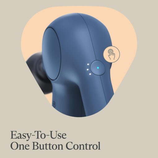 TheraGun Relief Handheld Percussion Massage Gun - Easy-to-Use, Comfortable & Light Personal Massager for Every Day Pain Relief Massage Therapy in Neck, Back, Leg, Shoulder and Body (Navy) - Image 4
