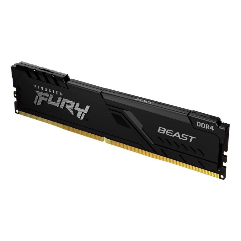 Kingston FURY Beast 64GB (4x16GB) 3200MHz DDR4 CL16 Desktop Memory Kit of 4 KF432C16BBK4/64,Black - Image 3