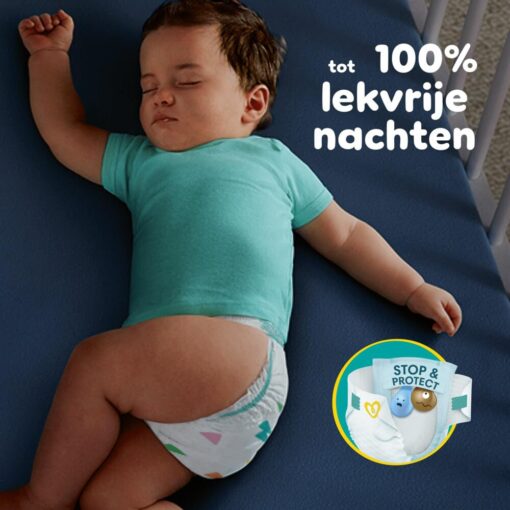 Pampers Baby-Dry Size 6, 148 Diapers, 13kg - 18kg, with A Stop & Protect Pocket at The Back That Provides Up to 100% Protection Against Leaks at Night - Image 2