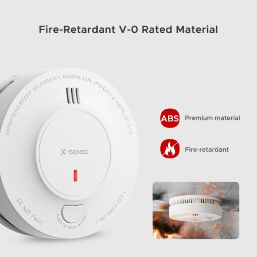 X-Sense Wireless Interconnected Smoke Detector Fire Alarm with Over 820 ft Transmission Range, SD19-W, Pack of 12 - Image 5